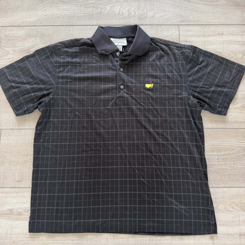 Masters Performance Golf Polo Shirt Mens S Black